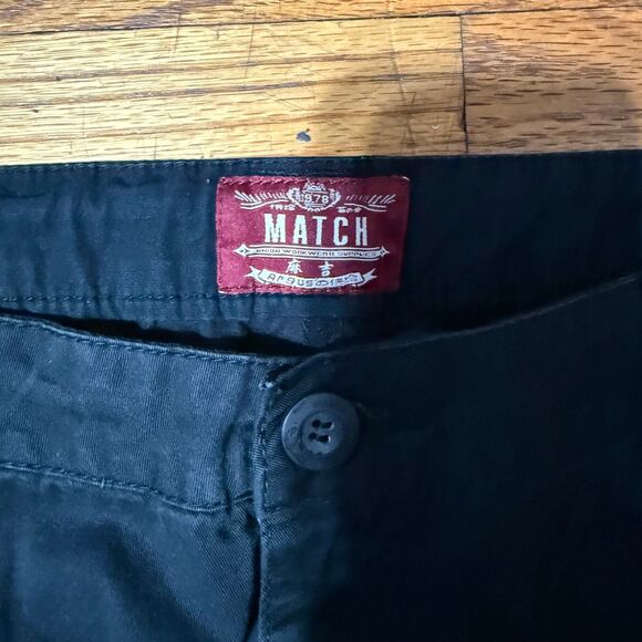 Matchstick Cargo Pants Black Size 36 - Picture 3 of 6